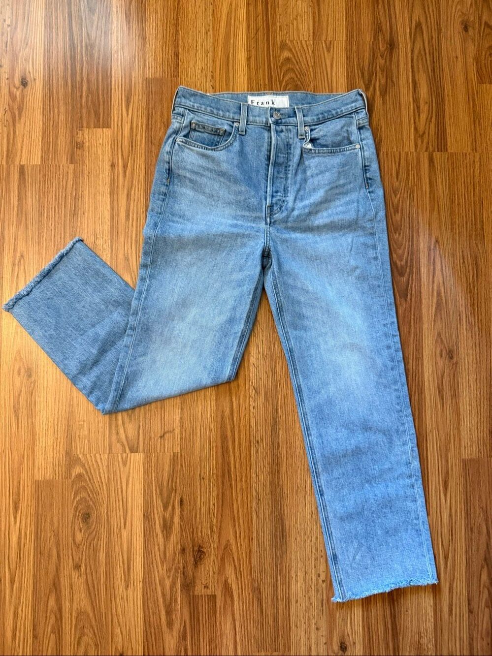 Frank & Eileen Women's Monaghan High-Rise Button Fly Mom Jeans Blue Size 28
